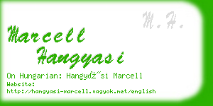 marcell hangyasi business card